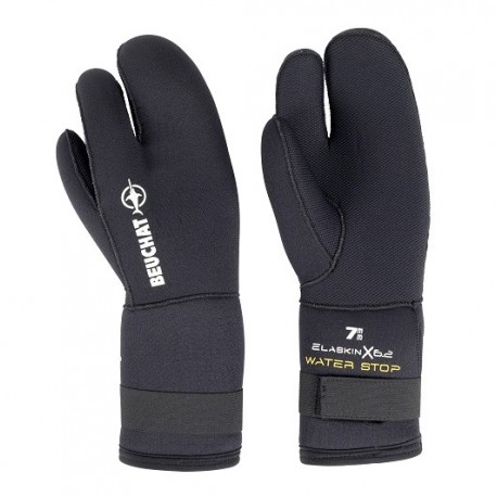 Beuchat 3 finger scuba diving gloves in 7mm neoprene