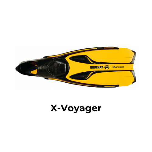 Palmes de plongée et snorkeling x-Voyager Jaune